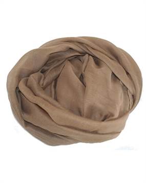 Køb ensfarvet tørklæde i brun online